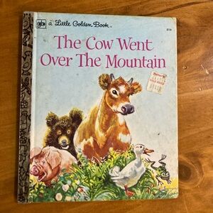 1975 printing The Cow Went over the Mountain Little Golden Book